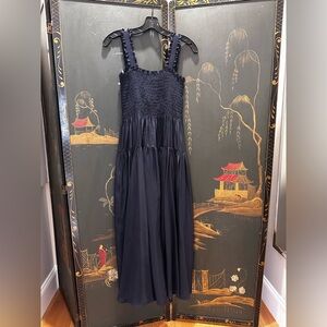 LA LIGNE 
Silk Vanessa Dress women’s black maxi dress -Size L